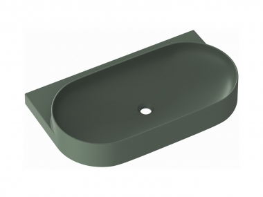 Praustuvas Ravak Yard 800 mm su įgilinta daiktų laikymo erdve, Grey Green 